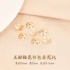 Accesorios DIY de cristal chapado en oro de 18k, espaciador para pulsera torus, pulsera de perlas, tapa de cuentas, junta, material de accesorios pequeños