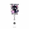 Porta-insignias retráctil divertido con tema de gato, de venta caliente transfronteriza, con hebilla de extracción fácil, colgante de personaje de dibujos animados