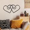 Definición transfronteriza Amazon amor logo de metal para pared fondo de mesita de noche adornos de pared amor fondo de hierro colgante de pared
