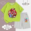 Circo Digital Mágico 6 Ropa Infantil Niños Traje de Verano Estilo Universitario Ropa Deportiva Mangas Cortas para Niños Sensación Fresca