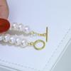 Accesorios de bricolaje S925 plata esterlina placa ligera simple otbuckle collar de perlas pulsera hebilla de enlace accesorios hechos a mano