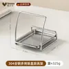 Suporte Multifuncional para Tampas de Panela em Aço Inoxidável 304 Suporte de Armazenamento para Tábuas de Corte e Utensílios de Cozinha Suporte de Escoramento para Tampas de Panela na Bancada