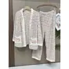 Pijama de Coral Fleece de Invierno para Mujer, con Terciopelo Plus, Bata Gruesa de Franela, Conjunto Suelto de Terciopelo de Algodón Shu Jacquard