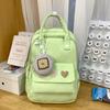 Mochila Casual Versátil de Moda Transfronteriza Nueva Mochila de Gran Capacidad Portátil Mochila Escolar para Estudiante de Secundaria y Preparatoria Femenina