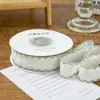 Fita Bordada Tecido Borda de Gancho 2,5cm Borda Ondulada Acessórios de Cabelo Laço Feito à Mão DIY Grampo de Cabelo Acessórios de Roupa