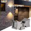 Lámpara de pared exterior doble cabezal luz hacia arriba y hacia abajo lámpara de proyección impermeable para exteriores lámpara de iluminación de proyección para pared exterior de edificios puente