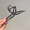 13 cm Oversized Shark Clip Advanced Sense Metal Hair Grab Clip Mulheres Verão Hairpin Back Head Elegante Clipe Headwear