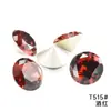 Direto da fábrica superfície de diamante redondo cristal de alta qualidade fundo pontiagudo formato de diamante de vidro material para acessórios de joias diy atacado