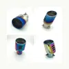 Universal con cuello de red 01C-HR pararis azul horneado Southeast DX3 tubo de escape silenciador de tiburón boquilla de cola modificada
