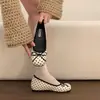 Zapatos Mary Jane poco profundos con estilo de lazo dulce CM2026 nuevos y versátiles para aumentar la altura para mujer