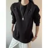 Directo del fabricante: sudadera blanca, peso pesado, con estampado de rayas de maíz, unisex, camiseta de manga larga para otoño e invierno, estilo americano, corte de hombro regular, capa base cálida