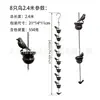 Producto de Venta Caliente Transfronterizo Cadena de Lluvia de Pájaros Colgante Cadena de Lluvia Vintage Cadena de Drenaje de Pájaros de Metal Carrillón de Viento de Pájaros Manualidad