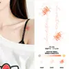 Adesivos de tatuagem sensíveis à luz, à prova d'água e duradouros, para mulheres, com um toque de alta qualidade, que mudam de cor com UV, sol, lua, flores inglesas, borboletas, cobras, coloridos