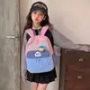 Mochila infantil nueva con bloques de color, linda y ligera, adecuada para estudiantes de primaria, niños y niñas, mochila para viajes de bebés y jardín de infantes