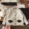 Suéter de punto para bebé y niños, cárdigan nuevo estilo otoño e invierno, suéter para niñas, prenda exterior de moda, nuevo estilo chino