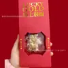 Oro Puro 999 Dios de la Riqueza Sobre Rojo Llavero Cadena para Teléfono Colgante Regalo Fabricante Mayorista Festival de Primavera Regalos de Negocio