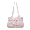 Bolso de Hombro Retro de Lunares Estilo Coreano Bolso de Viaje de Gama Alta para Mujer 2026 Nuevo Bolso Tote de Gran Capacidad Transfronterizo