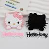 Kk Gato Deitado Gravata Borboleta Gato Cola Macia Acessórios para Joias DIY Fivela de Sapato com Furo Capa de Celular Patch Decorativo para Copo D'água