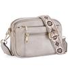 Bolso bandolera multifuncional con cremallera, combinación de colores europea y americana de moda transfronteriza, bolso cuadrado, bolso de hombro de PU, cartera, correa de hombro ajustable