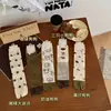 Songmu "Serie de Ilustraciones de Perros" Calcetines sin Costuras de Media Pantorrilla con Separadores de Dedos Lindos Calcetines de Algodón Holgados Estilo Japonés de Media Pantorrilla para Mujer
