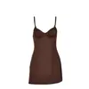 Nuevo Estilo Primavera y Verano 2026 Estilo Europeo y Americano Color Sólido Sexy Camisola de Punto Pijama Exclusivo Transfronterizo para Ropa de Casa de Mujer