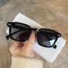 Qianai 2024 Novos Óculos de Sol da Moda Emagrecimento para Rosto Grande Óculos Anti-UV Estilo Coreano Personalizado Óculos de Sol da Moda Masculinos e Femininos