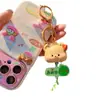 Chaveiro Original Fofo de Animal Fruta com Sino Chaveiro de Carro Pingente Exquisito para Bolsa de Mulher Celular