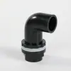 Codo de PVC Negro Tubería de Suministro de Agua Caja de Giro en T Filtro Inferior para Acuario Accesorios de Drenaje Conector de Entrada/Salida de Agua Antiderrames