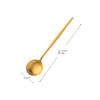 Colher de Café de Aço Inoxidável 304 Portuguesa Colher de Sobremesa Criativa Nórdica Colher para Mexer Café Utensílios de Mesa Domésticos Colher Redonda