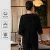 Roupa de Trabalho para Garçom de Hotel, Roupa de Trabalho de Manga Curta de Verão para Salões de Beleza, Clubes, Restaurantes Chineses, Restaurantes do Sudeste Asiático, Roupa de Trabalho de Manga Três Quartos