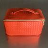 Bolsa Sanfonada Amazon Bolsa Almofada Bolsa Grande Capacidade Bolsa de Maquiagem Padrão Trançado Portátil Armazenamento de Viagem Impermeável Retrô