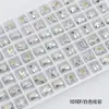 Taladro de uñas Dongzhou 8*6 broca octagonal larga de fondo puntiagudo explosiones de la red social taladro para decoración de uñas taladro de vidrio brillante venta al por mayor