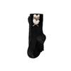 Novas meias-calças para meninas primavera e outono meias-calças para bebês estilo ocidental amor cor sólida meias de fundo leggings infantis espessura média