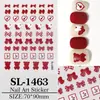 Adesivos de Unha Laço Vermelho 5D Em relevo Tridimensional Festivo Laço DIY Adesivos de Arte para Unhas Acessórios Sl Modelo