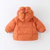 Ropa cálida acolchada de algodón para bebés, niños y niñas, abrigo exterior engrosado con forro polar de invierno, ropa con capucha de invierno para recién nacidos