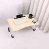 Suporte de Copo Atualizado Mesa para Laptop para Cama Dobrável Pequena Mesa de Estudo Mesa Preguiçosa Mesa de Dormitório