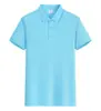 Roupa de Trabalho de Seda Gelo em Estoque, Camisetas Polo de Manga Curta para o Verão, Camisas Publicitárias Corporativas com Gola Lapela, Camisetas de Team Building com Impressão de Logo