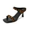 Zapatos de Tacón Alto Poco Profundos con Punta Cuadrada, Tacón Fino y Punta Abierta, Sandalias de Mujer Estilo Coreano, Cómodos, Nuevo Modelo Versátil para Primavera/Verano 2026