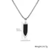 Collar con Goteo de Aceite de Acero Inoxidable Transfronterizo Colgante de Acero de Titanio Comercio Exterior Pulido Espejo Goteo de Aceite Colgante Personalizado para Hombre