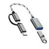 Cable de datos OTG dos en uno convertidor tipo C para Android nova8 aplicable conexión a teléfono móvil vivo U disco ratón
