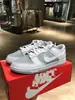 Zapatos Originales Puros para Hombre Putian Dunk Low Gris Blanco Gris Humo Niebla Retro Tenis Casuales Deportivos para Correr para Mujer