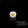 Anillo de Gema Forma de Huevo Azul Acuático Veneciano Sentido Antiguo Chapado en Oro de 18K Flor Amarilla de Ganso Circonia Anillo de Pastel