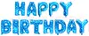 Globo de feliz cumpleaños ordinario con letras versión americana de 16 pulgadas set de globos de aluminio para bebé feliz cumpleaños