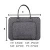 Bolsa de Fieltro, Bolsa Portátil de Fieltro para Computadora, Funda para Laptop, Personalizable, Multifuncional, Almacenamiento Portátil, Tipo Portátil
