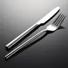 Cuchillo, Tenedor, Cuchara Redondos de Acero Inoxidable 304 Eian, Vajilla Occidental, Suministros para Hotel y Restaurante, Juego de Regalo de Cuchillo y Tenedor para Plato Principal