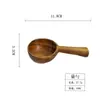 Cuchara medidora de café de madera europea y americana, taza medidora para repostería doméstica, cuchara pequeña de madera para helado, cuchara para condimentos, cuchara medidora para leche en polvo