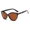 Gafas de Sol Polarizadas de Nuevo Estilo Transfronterizas para Mujer, Gafas de Sol Retro de Gama Alta Anti-UV, Gafas de Sol Personalizadas con Adornos de Cuero para Mujer