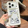 Borde colorido, diseño de ventana grande, adecuado para exhibir fotos, estrellas, cachorros y patrones de dibujos animados; Funda de teléfono estilo coreano para iPhone 17 y 18