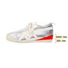 Zapatillas Deportivas Casuales de Cuero Genuino de Vaca con Bloques de Color para Mujer 2026 Otoño Nuevo Estilo Plateado Versátil Ligeras Zapatos de Entrenamiento Alemanes Verano