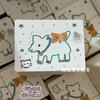 Desenho Animado 8x10 bolso plano fofo Sanrio cabeça de cartão grampo de cabelo corda de cabelo decorações cartão de papel atacado